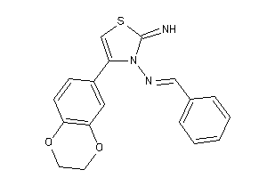 Benzal-[4-(2,3-dihydro-1,4-benzodioxin-6-yl)-2-imino-4-thiazolin-3-yl]amine