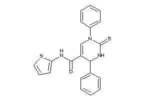 3,6-diphenyl-N-(2-thienyl)-2-thioxo-1,6-dihydropyrimidine-5-carboxamide