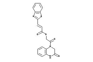 3-(1,3-benzothiazol-2-yl)acrylic Acid [2-keto-2-(3-keto-2,4-dihydroquinoxalin-1-yl)ethyl] Ester