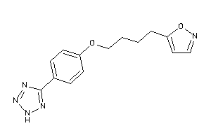 5-[4-[4-(2H-tetrazol-5-yl)phenoxy]butyl]isoxazole