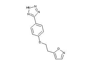 5-[2-[4-(2H-tetrazol-5-yl)phenoxy]ethyl]isoxazole