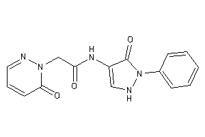 N-(5-keto-1-phenyl-3-pyrazolin-4-yl)-2-(6-ketopyridazin-1-yl)acetamide