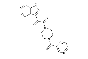 1-(1H-indol-3-yl)-2-(4-nicotinoylpiperazino)ethane-1,2-dione