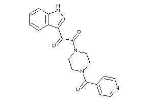 1-(1H-indol-3-yl)-2-(4-isonicotinoylpiperazino)ethane-1,2-dione