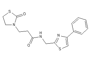 3-(2-ketothiazolidin-3-yl)-N-[(4-phenylthiazol-2-yl)methyl]propionamide