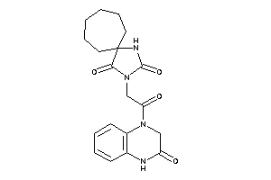 Image of 3-[2-keto-2-(3-keto-2,4-dihydroquinoxalin-1-yl)ethyl]-1,3-diazaspiro[4.6]undecane-2,4-quinone