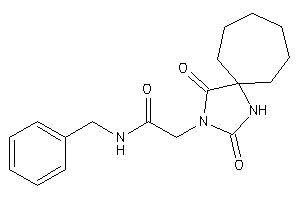 N-benzyl-2-(2,4-diketo-1,3-diazaspiro[4.6]undecan-3-yl)acetamide