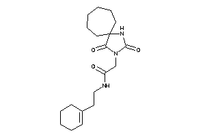 N-(2-cyclohexen-1-ylethyl)-2-(2,4-diketo-1,3-diazaspiro[4.6]undecan-3-yl)acetamide