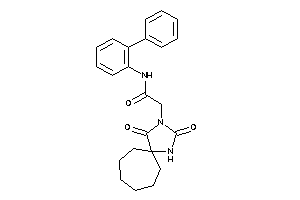 2-(2,4-diketo-1,3-diazaspiro[4.6]undecan-3-yl)-N-(2-phenylphenyl)acetamide