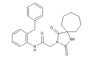 N-(2-benzylphenyl)-2-(2,4-diketo-1,3-diazaspiro[4.6]undecan-3-yl)acetamide