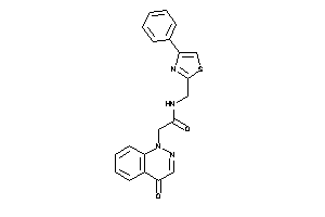 2-(4-ketocinnolin-1-yl)-N-[(4-phenylthiazol-2-yl)methyl]acetamide