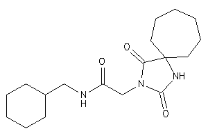 N-(cyclohexylmethyl)-2-(2,4-diketo-1,3-diazaspiro[4.6]undecan-3-yl)acetamide