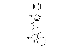 2-(2,4-diketo-1,3-diazaspiro[4.6]undecan-3-yl)-N-(5-keto-1-phenyl-3-pyrazolin-4-yl)acetamide