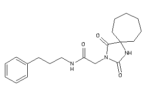 2-(2,4-diketo-1,3-diazaspiro[4.6]undecan-3-yl)-N-(3-phenylpropyl)acetamide