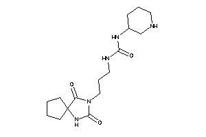 1-[3-(2,4-diketo-1,3-diazaspiro[4.4]nonan-3-yl)propyl]-3-(3-piperidyl)urea
