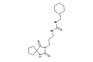 1-(cyclohexylmethyl)-3-[3-(2,4-diketo-1,3-diazaspiro[4.4]nonan-3-yl)propyl]urea