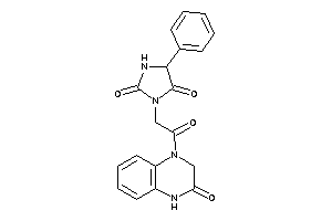 3-[2-keto-2-(3-keto-2,4-dihydroquinoxalin-1-yl)ethyl]-5-phenyl-hydantoin