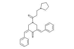 3,5-dibenzal-1-(3-pyrrolidinopropanoyl)-4-piperidone