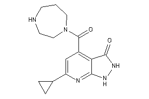 6-cyclopropyl-4-(1,4-diazepane-1-carbonyl)-1,2-dihydropyrazolo[3,4-b]pyridin-3-one