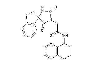 2-(2,5-diketospiro[imidazolidine-4,1'-indane]-1-yl)-N-tetralin-1-yl-acetamide
