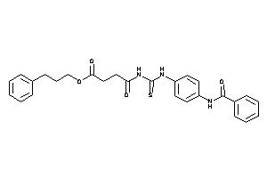 4-[(4-benzamidophenyl)thiocarbamoylamino]-4-keto-butyric Acid 3-phenylpropyl Ester