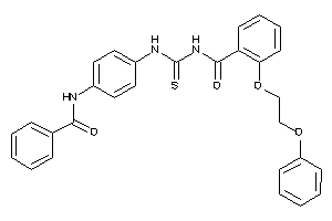 Image of N-[(4-benzamidophenyl)thiocarbamoyl]-2-(2-phenoxyethoxy)benzamide