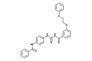 Image of N-[(4-benzamidophenyl)thiocarbamoyl]-3-(2-phenoxyethoxy)benzamide