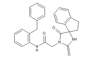 N-(2-benzylphenyl)-2-(2,5-diketospiro[imidazolidine-4,1'-indane]-1-yl)acetamide