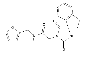 2-(2,5-diketospiro[imidazolidine-4,1'-indane]-1-yl)-N-(2-furfuryl)acetamide