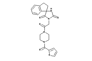 3-[2-[4-(2-furoyl)piperazino]-2-keto-ethyl]spiro[imidazolidine-5,1'-indane]-2,4-quinone