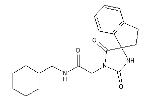 N-(cyclohexylmethyl)-2-(2,5-diketospiro[imidazolidine-4,1'-indane]-1-yl)acetamide