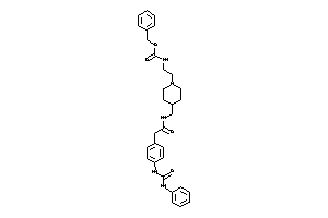 Image of N-[2-[4-[[[2-[4-(phenylcarbamoylamino)phenyl]acetyl]amino]methyl]piperidino]ethyl]carbamic Acid Benzyl Ester