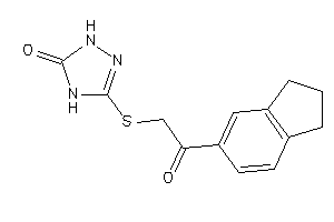 3-[(2-indan-5-yl-2-keto-ethyl)thio]-1,4-dihydro-1,2,4-triazol-5-one