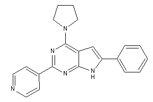 6-phenyl-2-(4-pyridyl)-4-pyrrolidino-7H-pyrrolo[2,3-d]pyrimidine