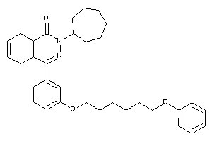 2-cycloheptyl-4-[3-(6-phenoxyhexoxy)phenyl]-4a,5,8,8a-tetrahydrophthalazin-1-one