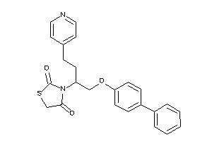 3-[1-[(4-phenylphenoxy)methyl]-3-(4-pyridyl)propyl]thiazolidine-2,4-quinone