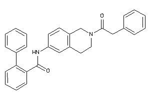 2-phenyl-N-[2-(2-phenylacetyl)-3,4-dihydro-1H-isoquinolin-6-yl]benzamide