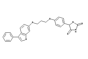 5-[4-[3-(3-phenylbenzofuran-6-yl)oxypropoxy]phenyl]thiazolidine-2,4-quinone