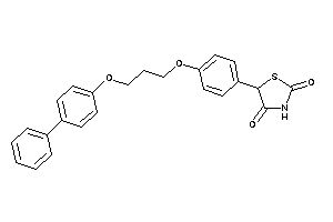 5-[4-[3-(4-phenylphenoxy)propoxy]phenyl]thiazolidine-2,4-quinone