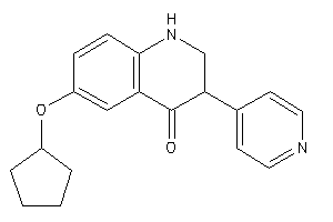 Image of 6-(cyclopentoxy)-3-(4-pyridyl)-2,3-dihydro-1H-quinolin-4-one
