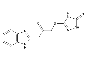 3-[[3-(1H-benzimidazol-2-yl)-2-keto-propyl]thio]-1,4-dihydro-1,2,4-triazol-5-one