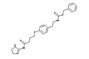 N-[2-[4-[4-(2-imidazolin-2-ylamino)-4-keto-butoxy]phenyl]ethyl]carbamic Acid Benzyl Ester