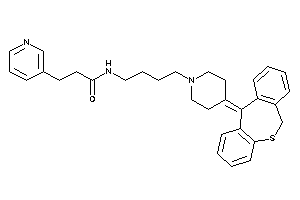 Image of N-[4-[4-(6H-benzo[c][1]benzothiepin-11-ylidene)piperidino]butyl]-3-(3-pyridyl)propionamide