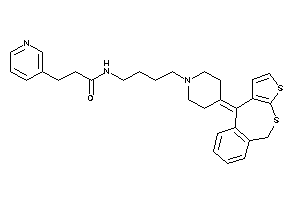 3-(3-pyridyl)-N-[4-[4-(5H-thieno[2,3-c][2]benzothiepin-10-ylidene)piperidino]butyl]propionamide