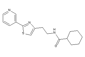 N-[2-[2-(3-pyridyl)thiazol-4-yl]ethyl]cyclohexanecarboxamide