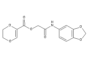 2,3-dihydro-1,4-dioxine-5-carboxylic Acid [2-(1,3-benzodioxol-5-ylamino)-2-keto-ethyl] Ester