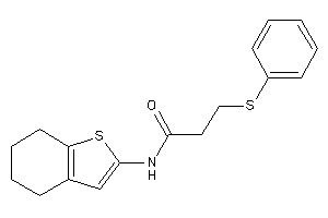 3-(phenylthio)-N-(4,5,6,7-tetrahydrobenzothiophen-2-yl)propionamide