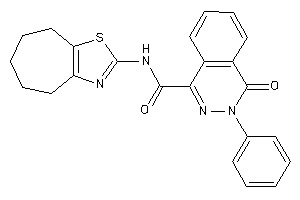 4-keto-3-phenyl-N-(5,6,7,8-tetrahydro-4H-cyclohepta[d]thiazol-2-yl)phthalazine-1-carboxamide