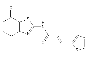 N-(7-keto-5,6-dihydro-4H-1,3-benzothiazol-2-yl)-3-(2-thienyl)acrylamide