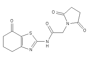 N-(7-keto-5,6-dihydro-4H-1,3-benzothiazol-2-yl)-2-succinimido-acetamide